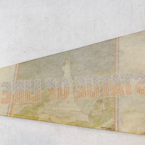 Statue of Liberty VINTAGE Felt Pennant Large 30" x 12" Late 1970's - Picture 8 of 9